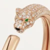 Pulsera Panthere de Cartier, modelo pequeño, semipavé