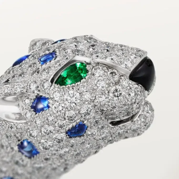 Pulsera Panthere de Cartier, zafiro, pavé
