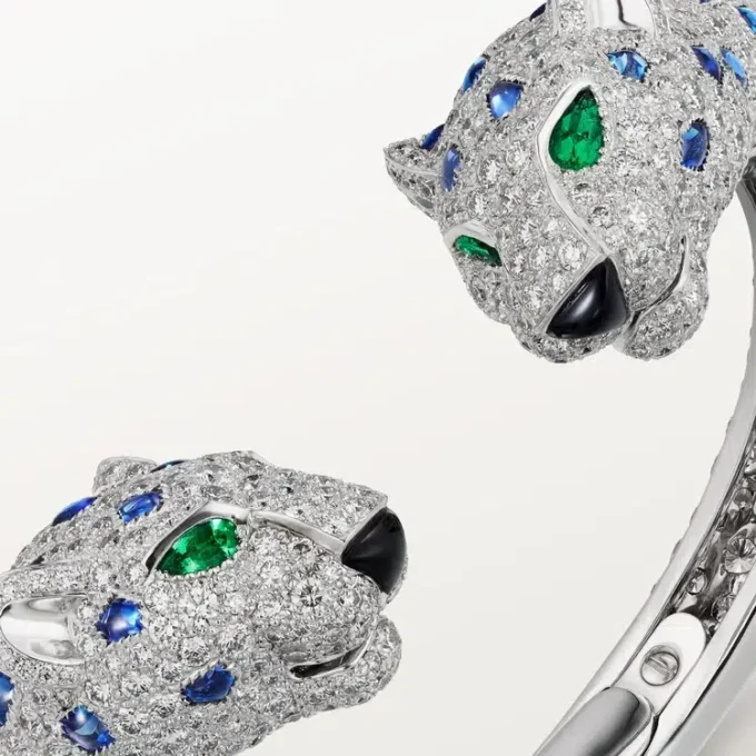 Pulsera Panthere de Cartier, zafiro, pavé
