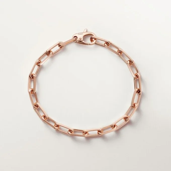Pulsera Santos de Cartier, cadena, modelo mediano