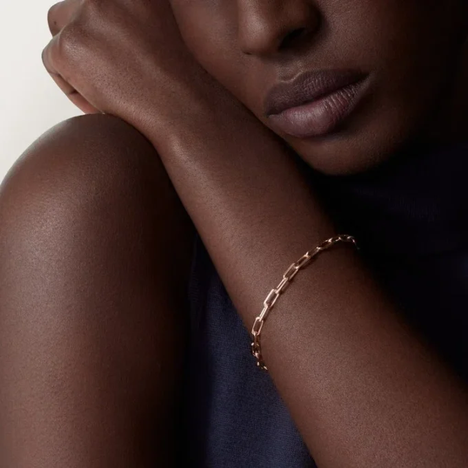 Pulsera Santos de Cartier, cadena, modelo pequeño