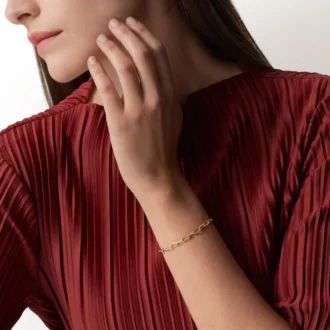 Pulsera Santos de Cartier, cadena, modelo pequeño