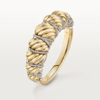 Pulsera Tressage de Cartier Libre, diamantes