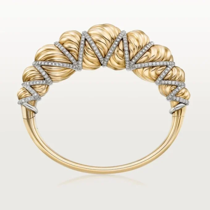 Pulsera Tressage de Cartier Libre, diamantes