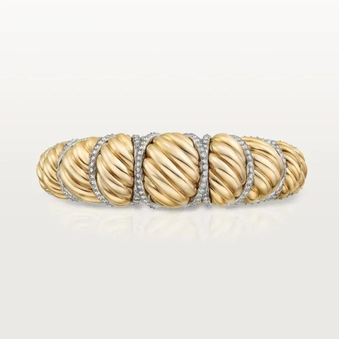 Pulsera Tressage de Cartier Libre, diamantes