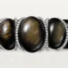 Pulsera Tressage de Cartier Libre, obsidiana, diamantes