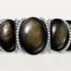 Pulsera Tressage de Cartier Libre, obsidiana, diamantes
