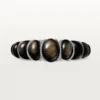 Pulsera Tressage de Cartier Libre, obsidiana, diamantes