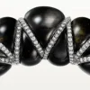 Pulsera Tressage de Cartier Libre, obsidiana, diamantes