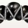 Pulsera Tressage de Cartier Libre, obsidiana, diamantes
