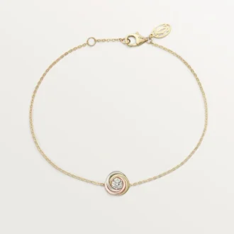 Pulsera Trinity, con cadena, 1 diamante