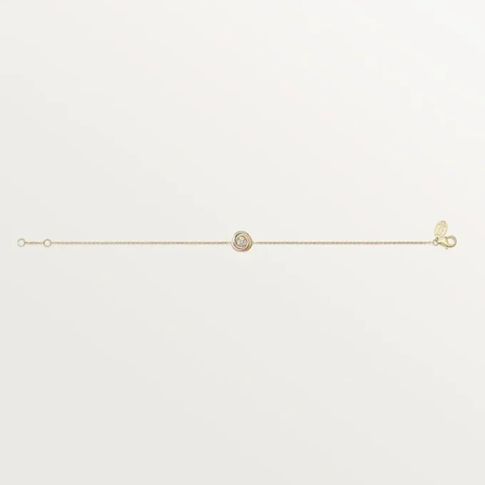 Pulsera Trinity, con cadena, 1 diamante