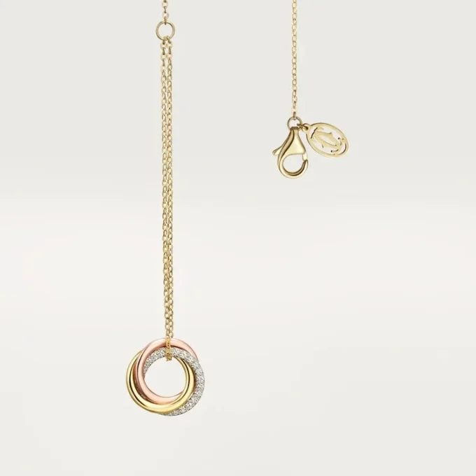 Pulsera Trinity, con cadena, diamantes