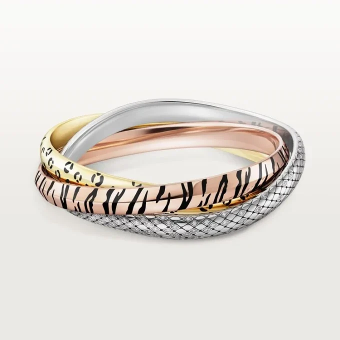Pulsera Trinity, laca, diamantes