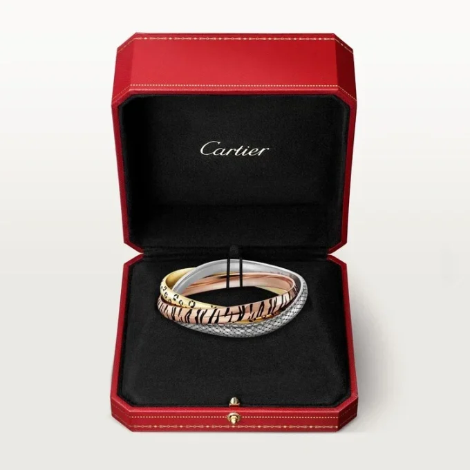 Pulsera Trinity, laca, diamantes