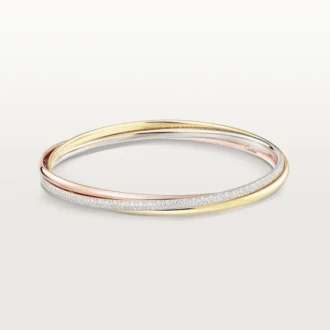 Pulsera Trinity, modelo pequeño, semipavé
