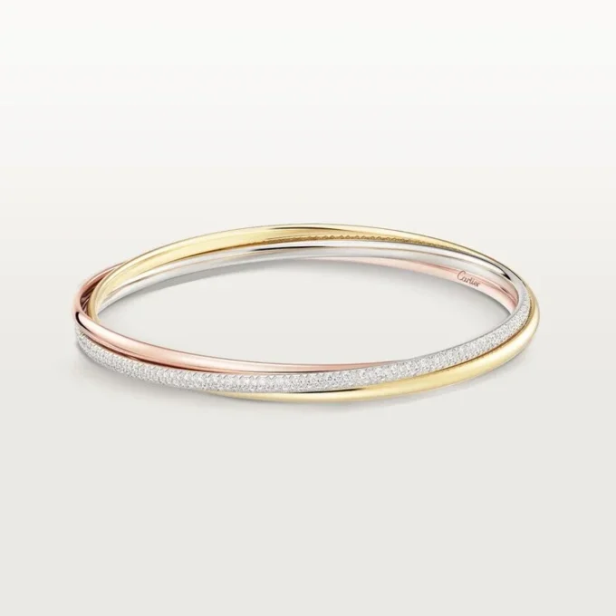 Pulsera Trinity, modelo pequeño, semipavé
