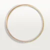 Pulsera Trinity, modelo pequeño, semipavé