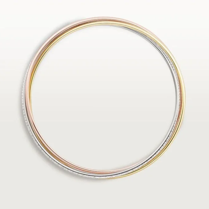Pulsera Trinity, modelo pequeño, semipavé